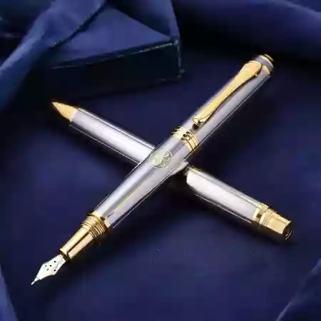 Heritage Fountain Pen with 18k gold nib featuring premium craftsmanship and traditional design elements for professional writing
