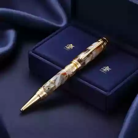 Master craftsman working on luxury pen demonstrating traditional techniques and attention to detail in Mumbai workshop