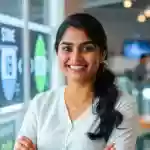 Kavya Iyer professional headshot testimonial photo demonstrating confidence in luxury pen purchase and satisfaction